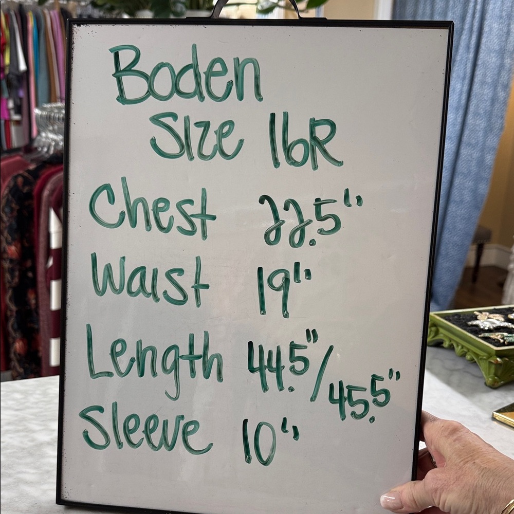 Boden Ruth Coral and White Floral Print Midi Dress Size 16R - Picture 6 of 9